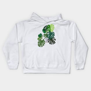 Beautiful Monstera Plant Kids Hoodie